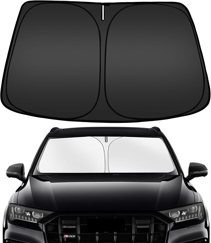 ARISMOTOR Windshield Sun Shade for Audi Q7 2016-2025, Custom Fit Foldable Front by ARISMOTOR