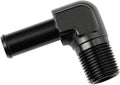 3/8 NPT Male to 1/2" Hose Barb Fitting Adapter 90 Degree Elbow Aluminum Black by Podavelle