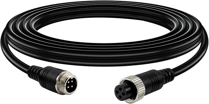 Car Video Extension Cable 4 Pin Aviation Waterproof Shockproof by Lonlonty