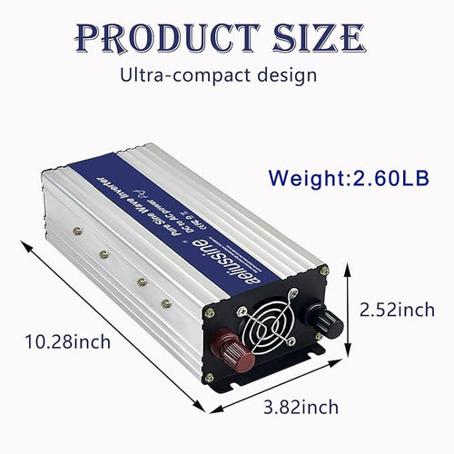 1200W Pure Sine Wave Inverter-48V DC to 110V 120V AC Power Converter - Image 2