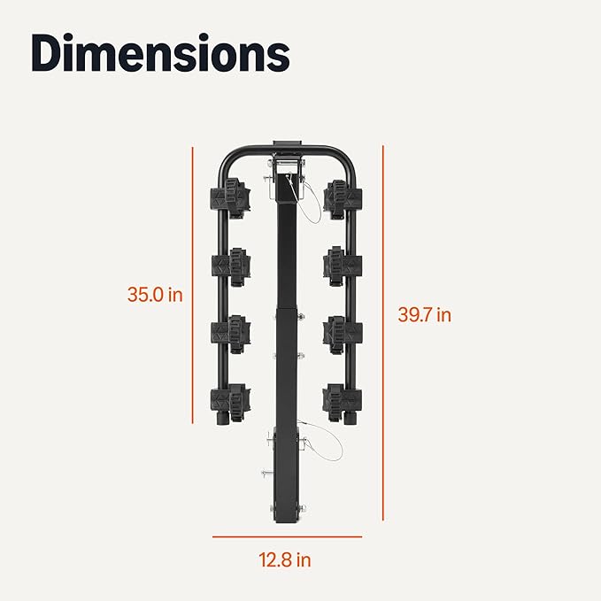 Amazon Basics 4-Bike Hitch Rack - Image 5