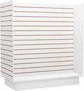 WISDOMFUR H-Unit Slatwall Gondola Display – 4 ft White Freestanding Retail by Unknown