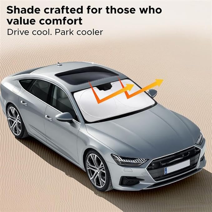 EcoNour Mirror Cut Foldable Windshield Sun Shade - Image 7