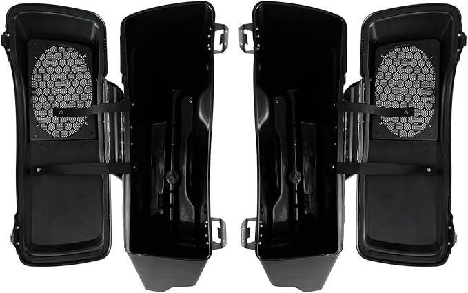 XFMT 5" Stretched Saddlebags Extended Saddle Bags W/ 6x9 Speaker Llids Black - Image 6