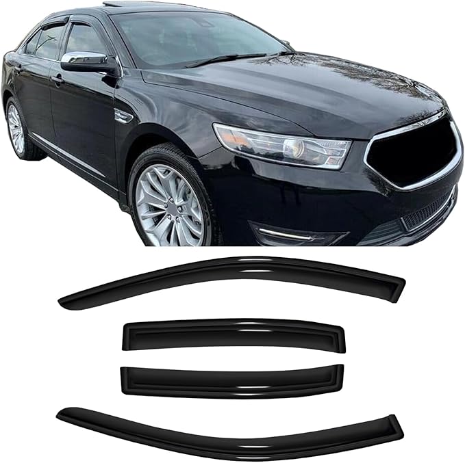 4pc Sun Rain Guards Window Visor Wind Deflector Compatible - Image 9