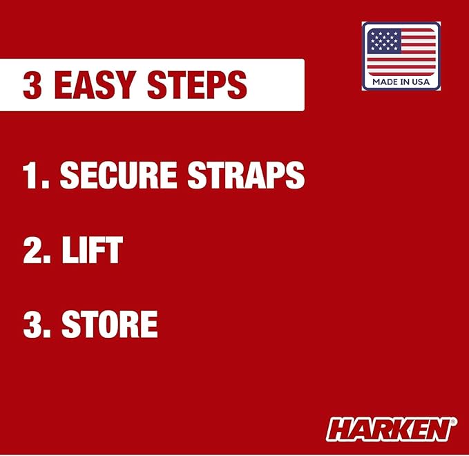 HARKEN - Truck Cap Overhead Garage Storage Hoist, Self-Leveling, Safe Anti-Drop - Image 7