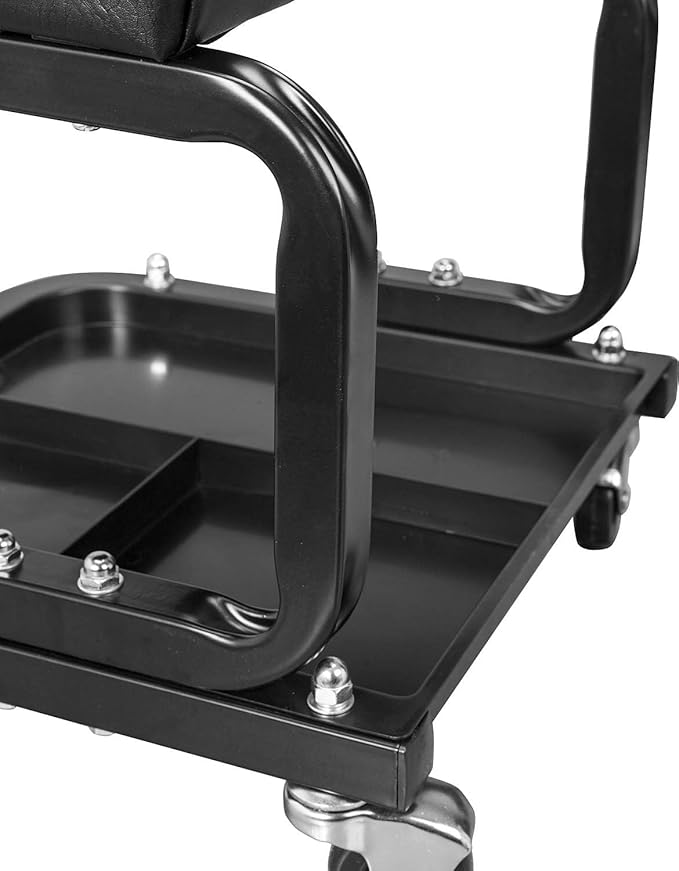 Torin ATR6300B-1 Rolling Creeper Garage/Shop Seat: Padded Mechanic Stool - Image 8