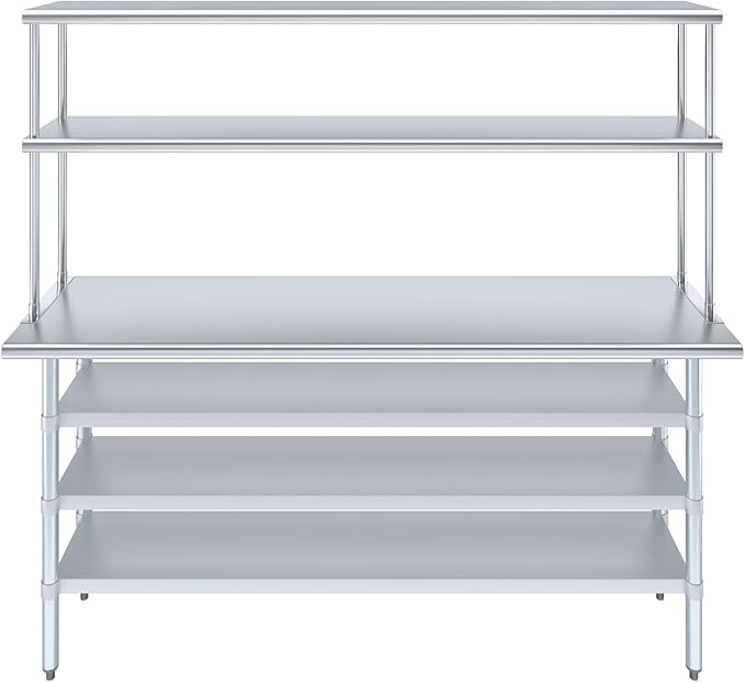 Amgood 18" x 72" Stainless Steel Work Table - Image 2