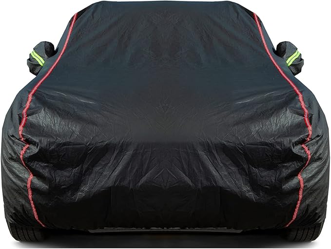 Breathable New Material, Waterproof Car Cover, Locks and Zipper Doors, by QUYDDC