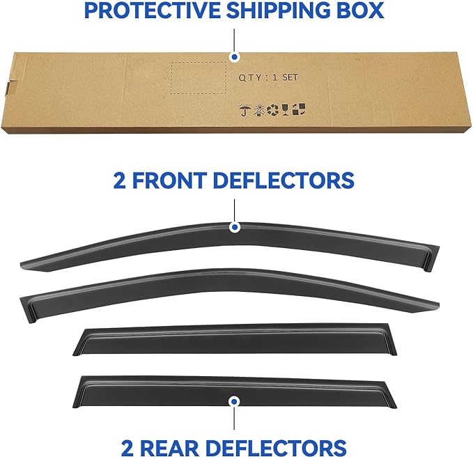 Window Visors Rain Guards for 2022 2023 2024 2025 Toyota Corolla Cross - Image 5