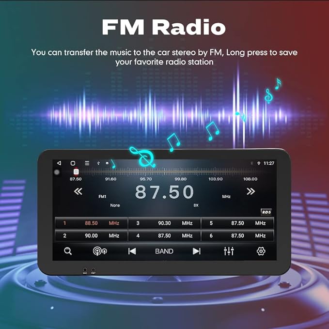 Kunfine Car CarPlay Android Auto Navigation Stereo GPS Radio Camera Display - Image 8