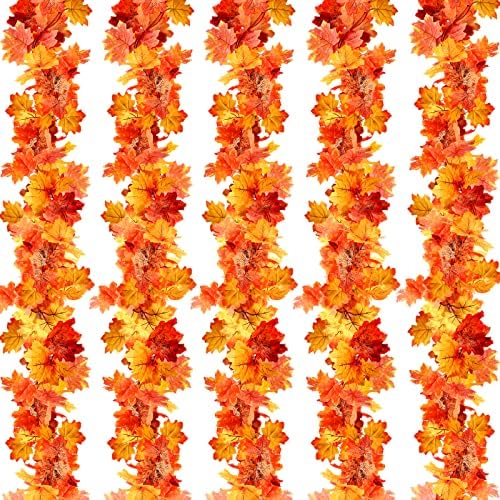 Joyhalo 5 Pack 5.9FT Fall Garland by Joyhalo