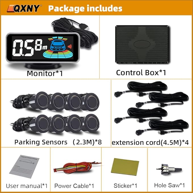 Car Parking Sensors Kit Reverse Radar parktronic System Auto Electronics - Image 2