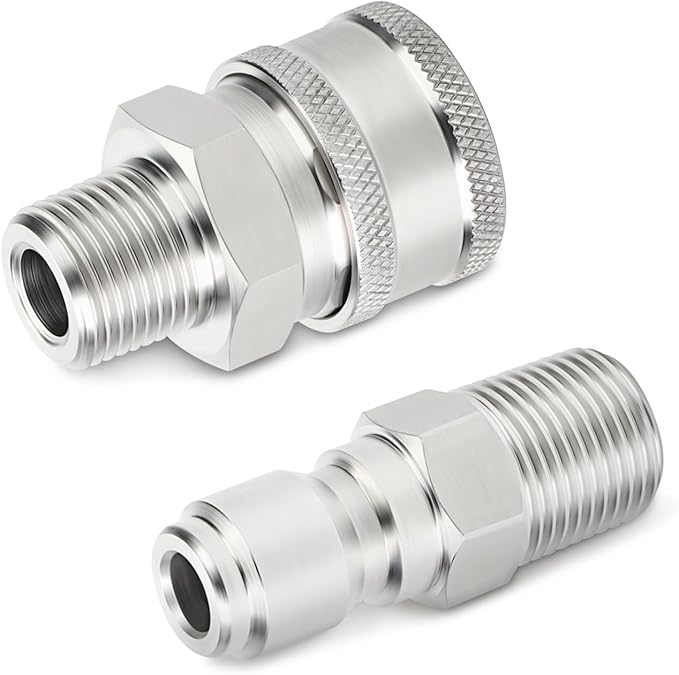 TAISHER 12PCS 304 Stainless Steel Pressure Washer Adapter Kit, Quick Connect - Image 6