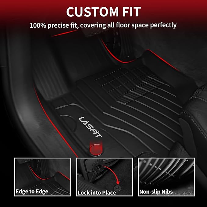 LASFIT Floor Mats for Mercedes Benz GLE SUV 2020-2026 350/450 / 450e / 580/53 - Image 2