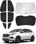 Sunshades for Ford Edge 2015-2024 Accessories Windshield Sun Shade Side Rear by Canvcle