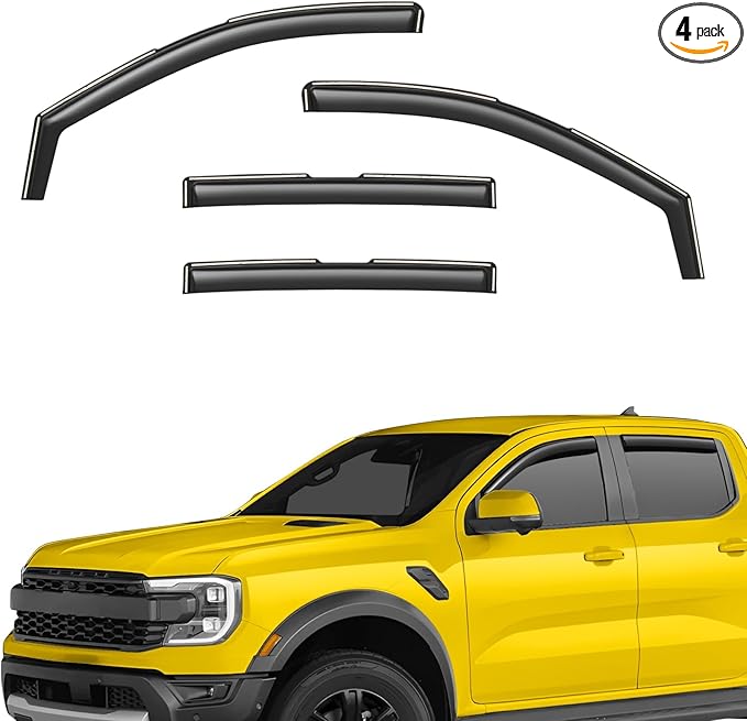 Extra Durable Window Deflectors in-Channel Window Visors Rain Guards Fit by AEROGUYSCustomfitrainguard