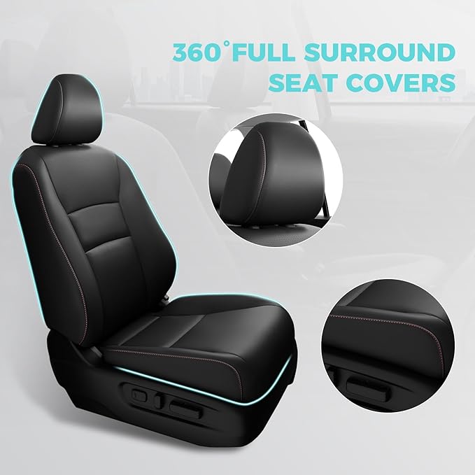 for Honda Pilot Seat Covers, Full Set Custom Car Seat Protectors Fit Pilot EX-L - Image 4