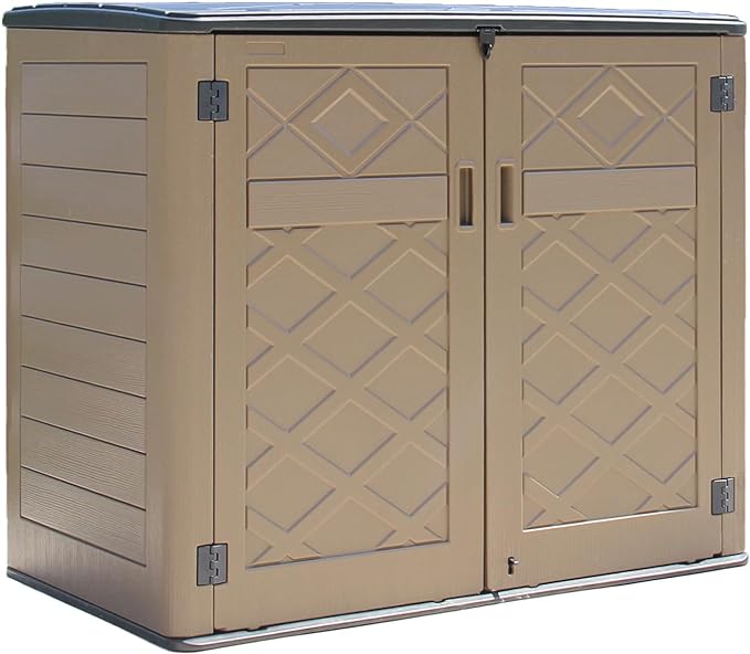 HOMSPARK Storage Shed Weather Resistance, Horizontal Storage Shed by HOMSPARK