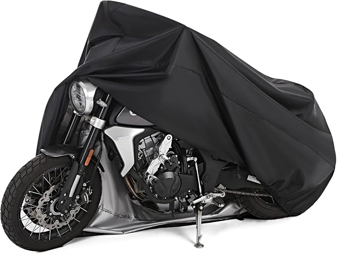 Motorcycle Cover All Season Universal Weather Waterproof Motorbike Cover by Hanmir