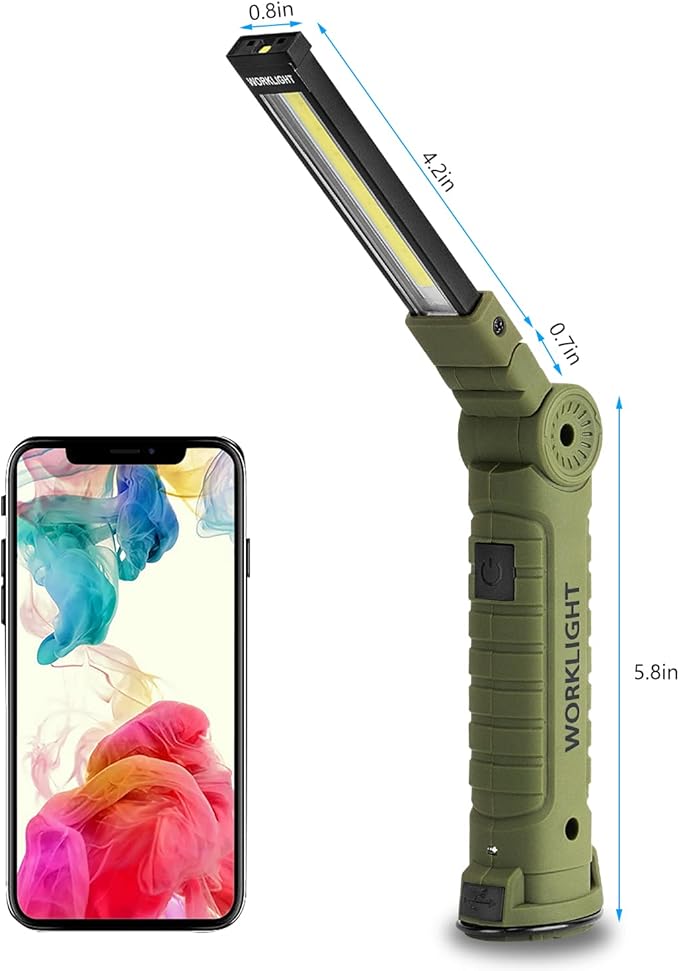 4 Pack Rechargeable LED Work Lights - Image 6