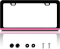 Breast Cancer Awareness License Plate Frame Pink Ribbon License Plate Frames by HOWKWAWY