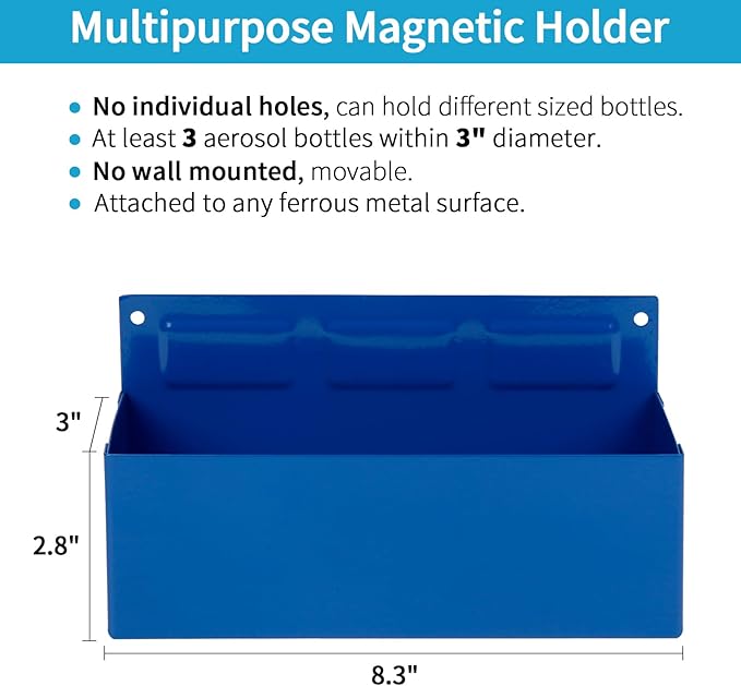 Magnetic Aerosol Spray Can Holder, Magnet Toolbox Bottle Holder, Tool Box - Image 2