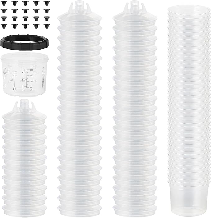 Disposable Paint Spary Gun Cups, Spray Paint Cup Kit by ROADGIVE