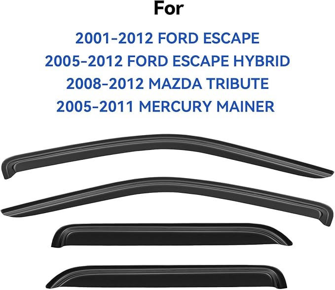 Window Visors Rain Guards Shield - Image 2