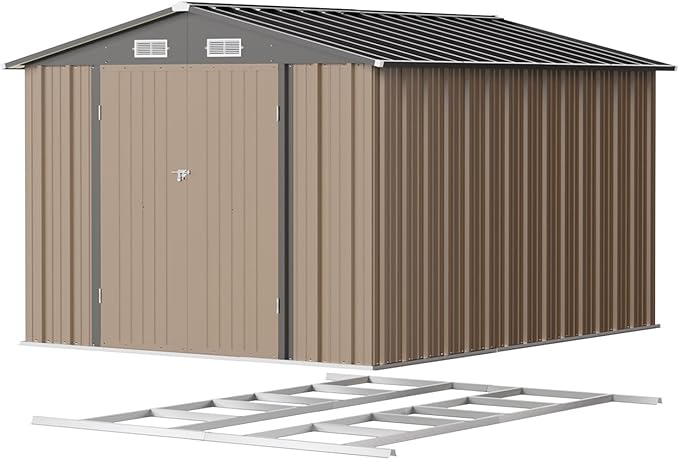 Patiowell 8x10 FT Outdoor Storage Shed - Image 2