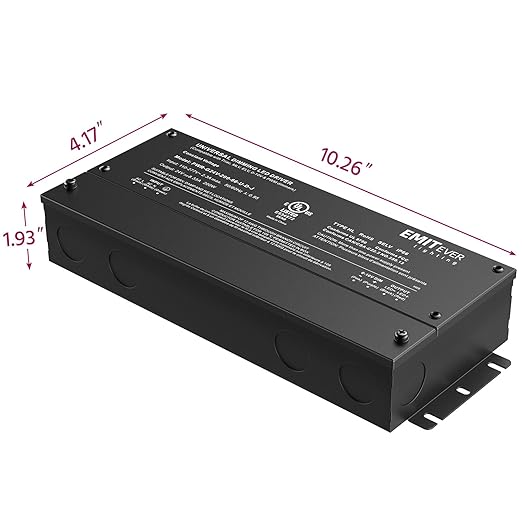 EMITEVER Dimmable Led Driver, 200W AC 110V-277V to DC 24V Transformer, 5-in-1 - Image 3