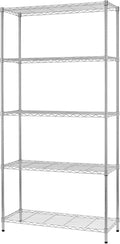 BestOffice 14''Wx36''Dx72''H NSF Wire Shelf Metal 5 Shelf Wire Shelving Unit by BestOffice