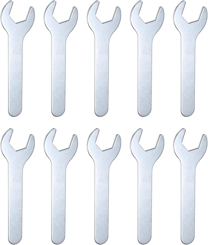 HARFINGTON 10pcs Small Wrench 20x126x2.8mm Metric U-Shaped Single Open Ended by HARFINGTON