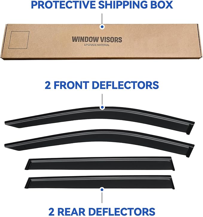 Window Visors Rain Guards Shield - Image 5