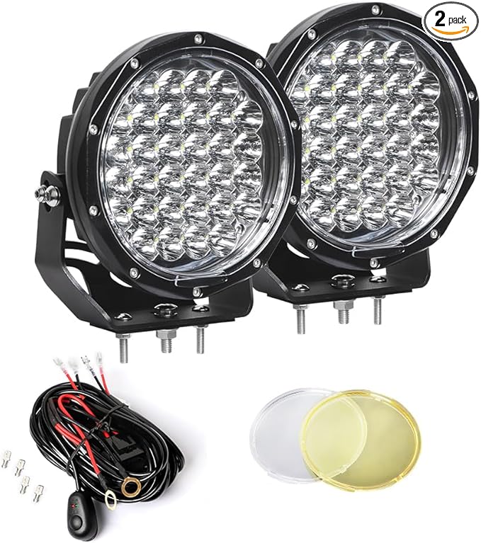 EXZEIT 7 Inch 256W Driving Lights 20480 Lumens Fog Lights Offroad Light Driving by EXZEIT