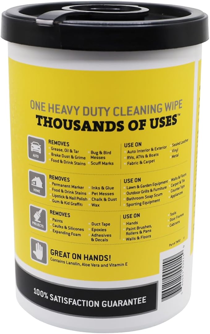 Tub O' Towels Heavy-Duty Multi-Surface Cleaning Wipes, Removes Grease, Tough - Image 2