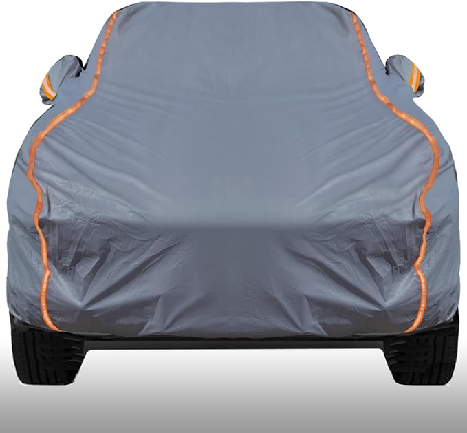 KEYOOG Universal Waterproof Heavy Weight Full Car Covers, Fit Pickup, All by KEYOOG