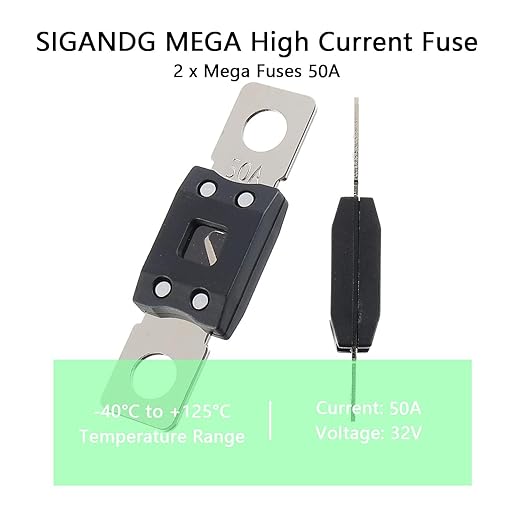 50A MEGA High Current Fuse - 50 Amp Bolt-on Fuse - Image 5