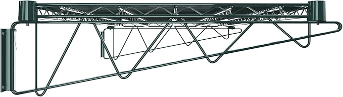 24" x 48" Green Epoxy Wire Wall Mount Shelf - Image 4