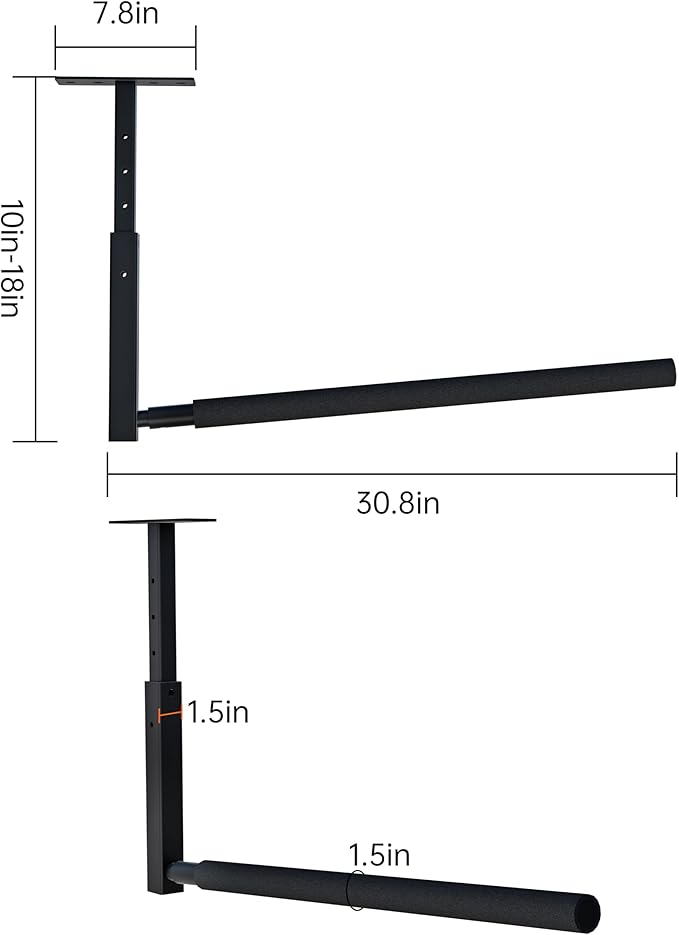 Adjustable Ladder Ceiling Rack, Kayak Overhead Garage Storage Rack, Garage - Image 6