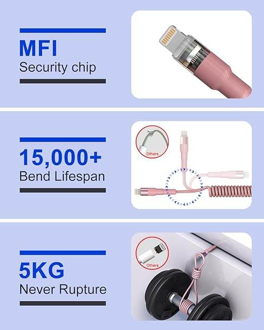 Pink Car Charger Cable - Image 5