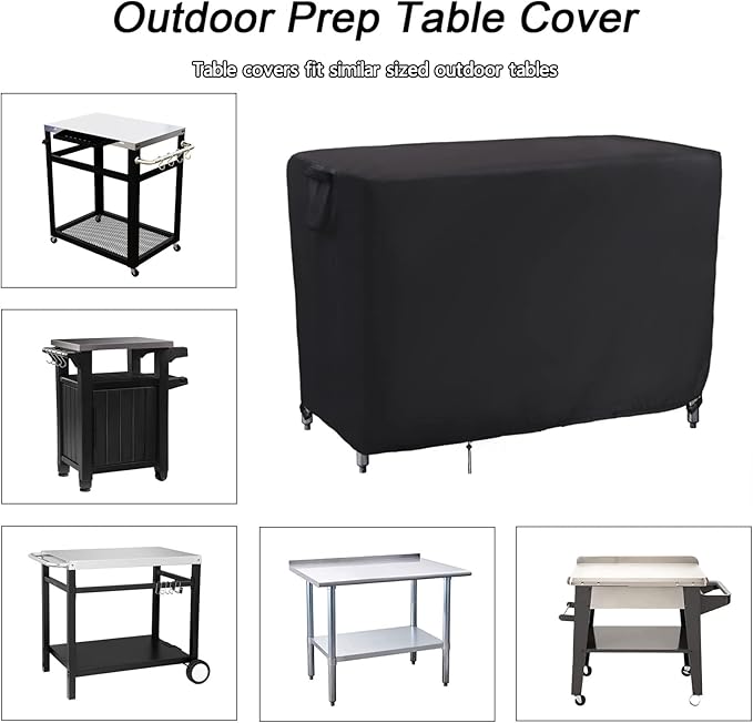 Kingling Outdoor Table Cover 42 Inch, Waterproof Prep Table Covers Bar Table - Image 3