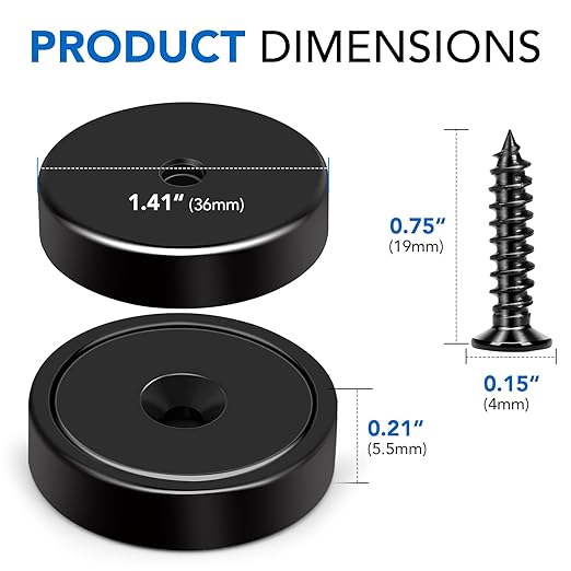 MIKEDE Heavy Duty Magnets with Hole, 150LB Strong Magnets, Rare Earth Magnet - Image 3