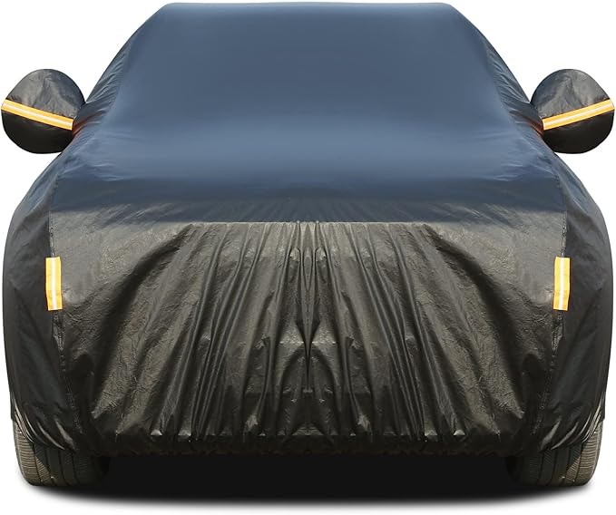 Tecoom Car Cover Waterproof All Weather, 3 Layers Car Covers by Tecoom