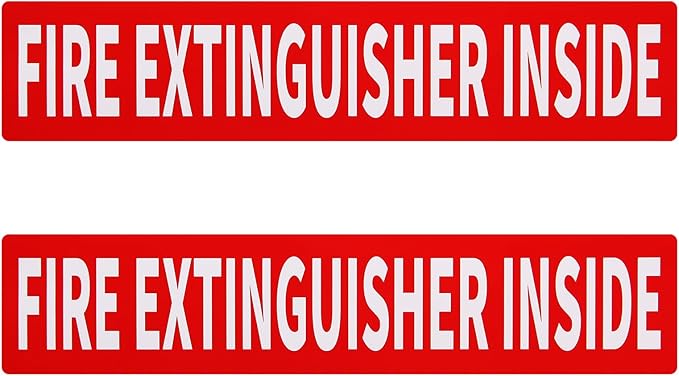 Madrigal Fire Extinguisher Inside Sticker Sign, Weatherproof & UV Protected by Unknown