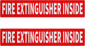 Madrigal Fire Extinguisher Inside Sticker Sign, Weatherproof & UV Protected by Unknown