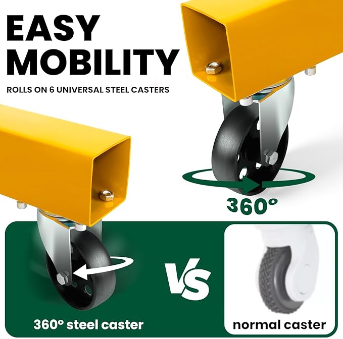 2 Ton Folding Engine Hoist, 4400lbs Hydraulic Cherry Picker Engine Hoist - Image 5