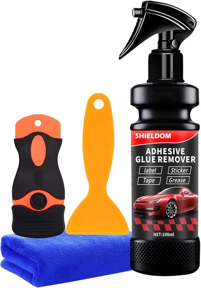 Adhesive Remover, Dissolve & Soften Adhesives on Car Glass & Paint, Easily by SHIELDOM
