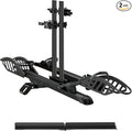 E-Bike Rack with Ramp, Hitch 2 Bike Rack, 200 lbs Capacity Electric Bike Carrier by YoungElectric
