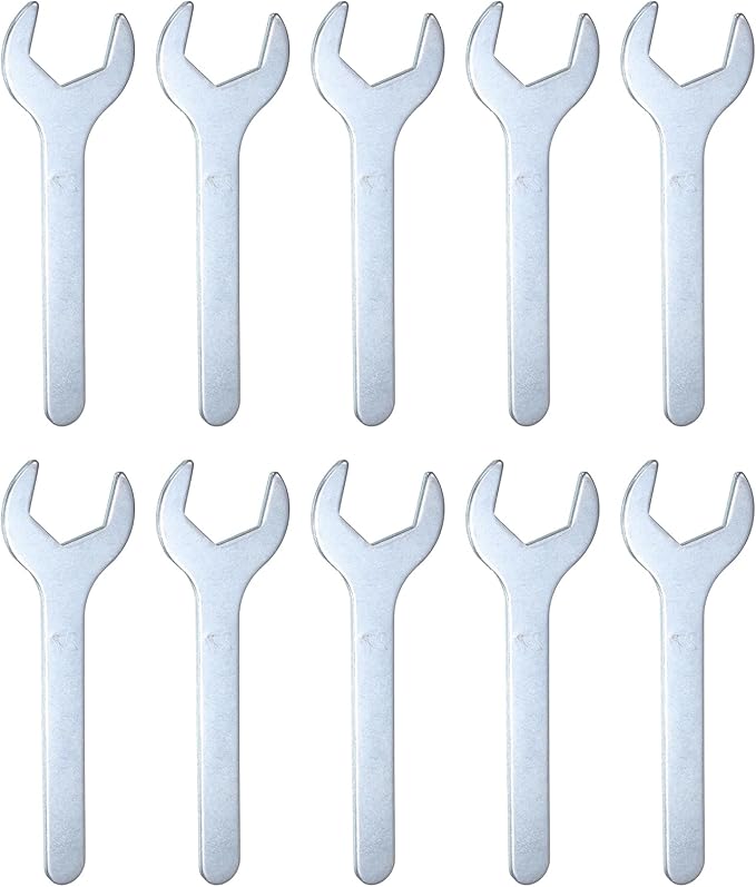 HARFINGTON 10pcs Small Wrench 27x140x2.6mm Metric U-Shaped Single Open Ended by HARFINGTON